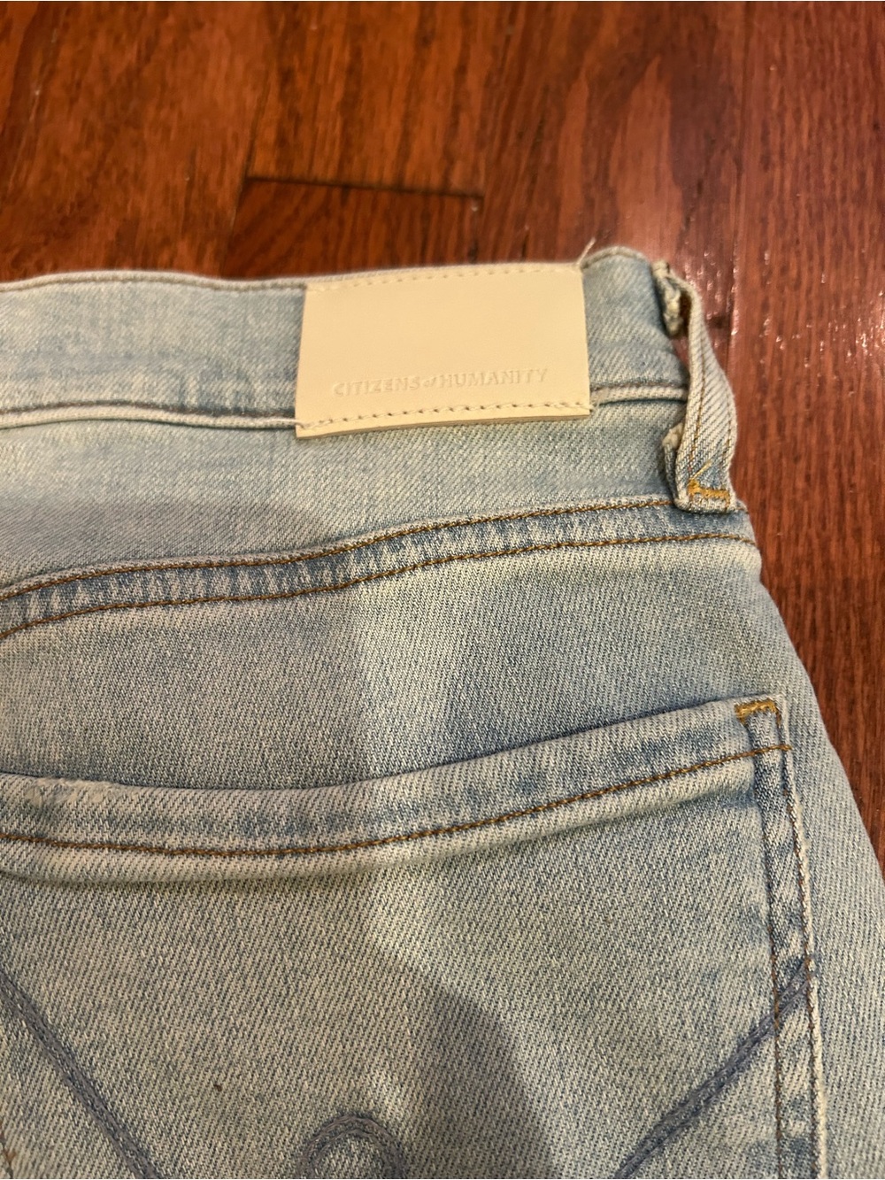 Citizens of Humanity Emannuelle Flare Jeans Light Wash Stretch Denim Sz 26 - Picture 7 of 10
